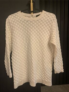 Ted Baker crew neck sweater size 2 small cotton and cashmere
